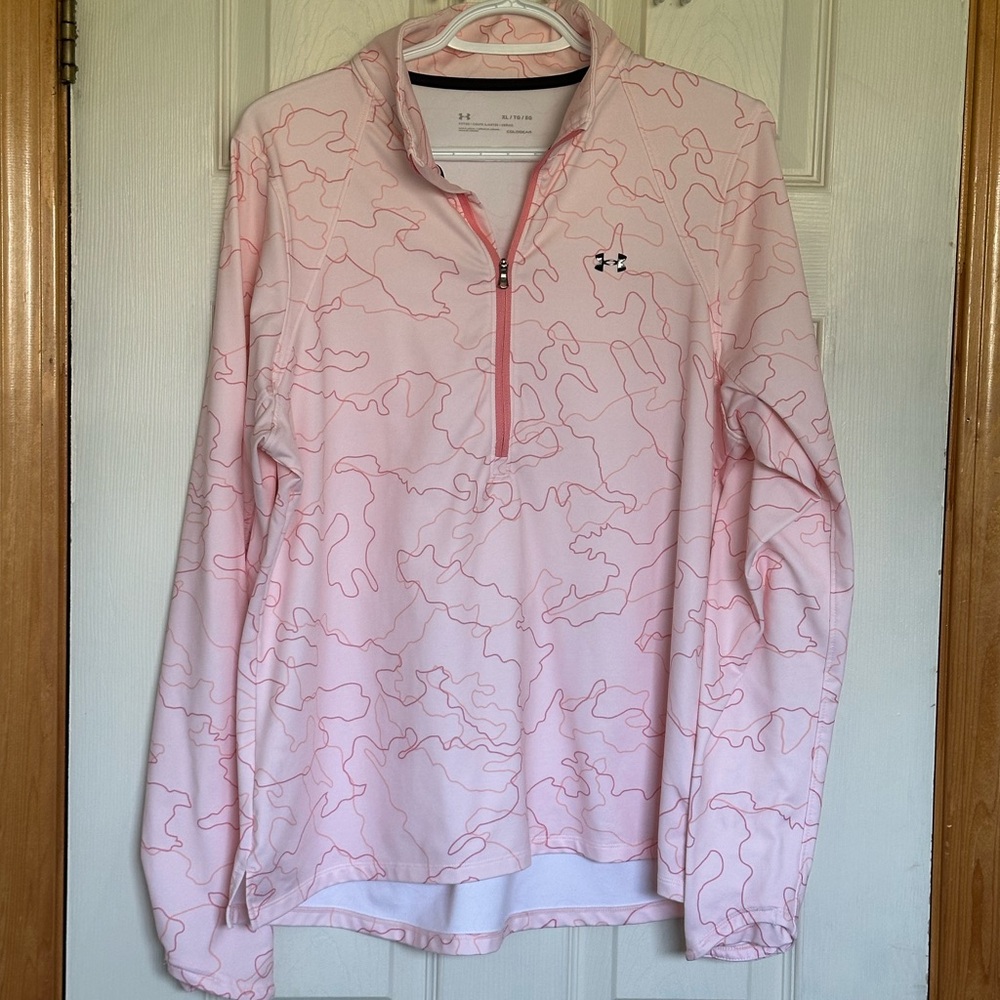 Under Armour Light Coral Geode Pullover - Ladies XL